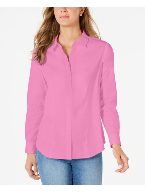 Charter Club Classic Button-Front Shirt, Created for Macy's