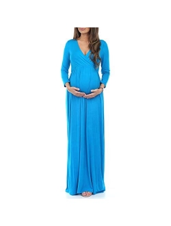 Women's Wraped Ruched Maternity Dress