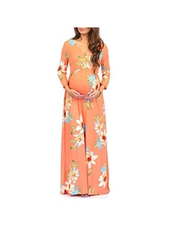 Women's Wraped Ruched Maternity Dress