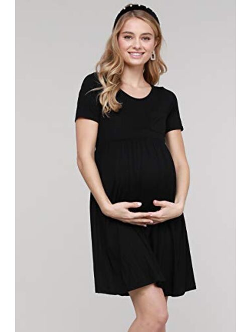 My Bump Maternity Comportable Knit Dress with Pocket