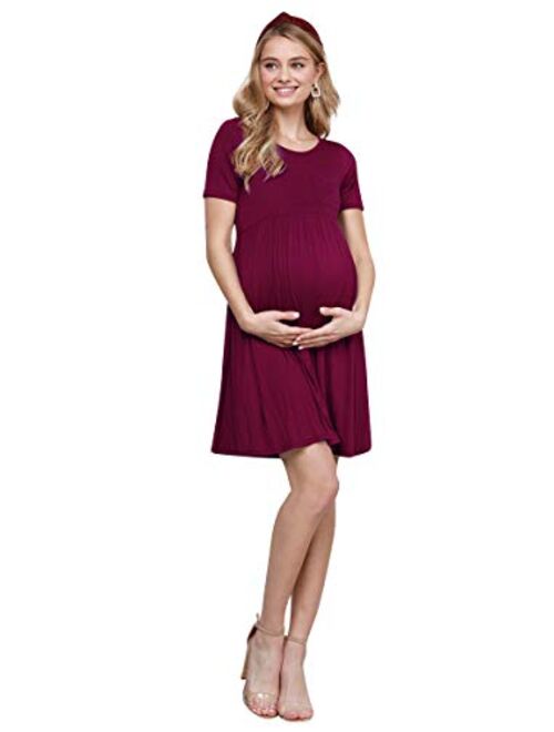 My Bump Maternity Comportable Knit Dress with Pocket