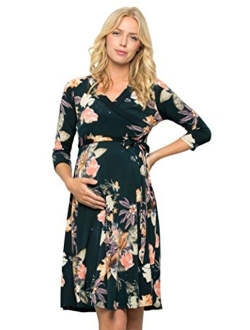 My Bump Women's Floral Maternity Dress(Made in USA)