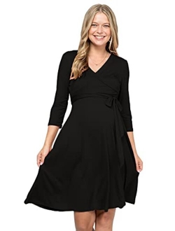 My Bump Women's Floral Maternity Dress(Made in USA)