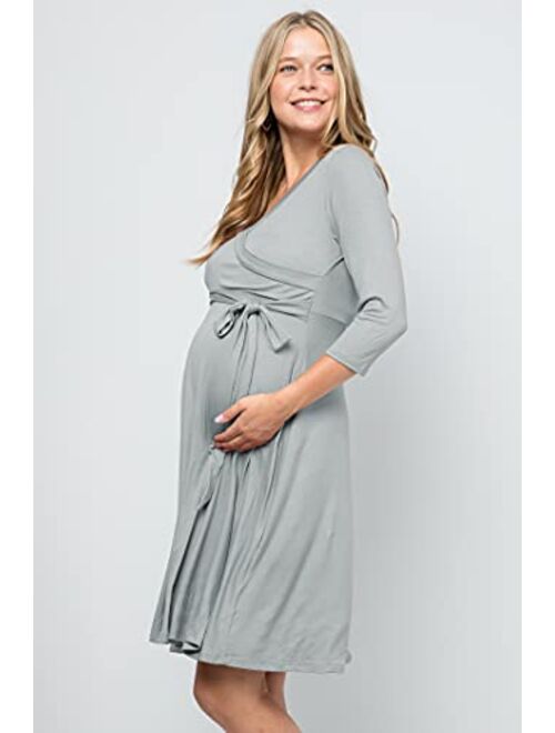 My Bump Women's Floral Maternity Dress(Made in USA)