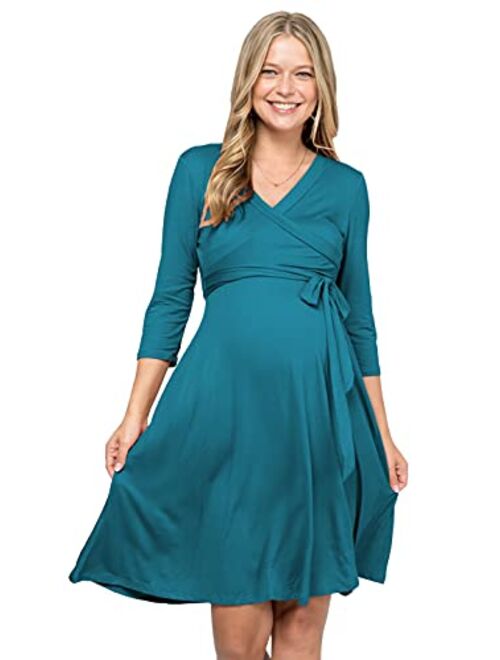 My Bump Women's Floral Maternity Dress(Made in USA)