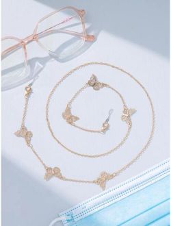 Butterfly Decor Glasses Chain