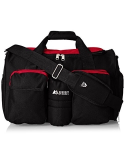 Everest unisex-adult Gym Bag With Wet Pocket ,Red, One Size