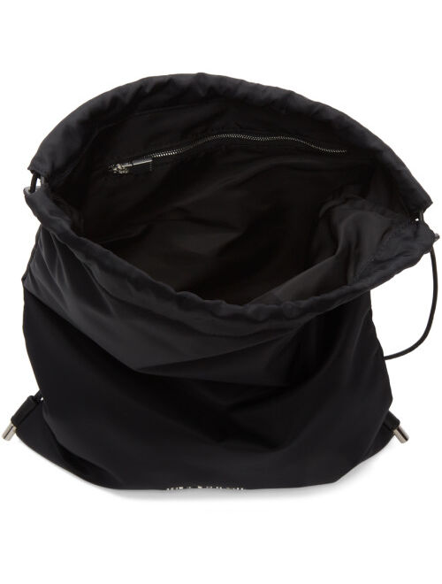 1017 ALYX 9SM Black Re-Nylon Drawstring Gym Backpack