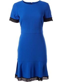 Women's Short Sleeve Skirt Flounce Dress