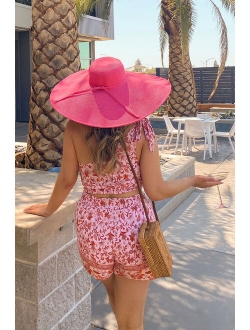 Vacay Away White Oversized Sun Hat