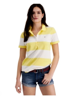 Tommy Hiifiger Cotton Striped Short Sleeves Polo T-shirt