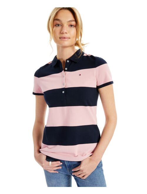 Tommy Hilfiger Tommy Hiifiger Cotton Striped Short Sleeves Polo T-shirt