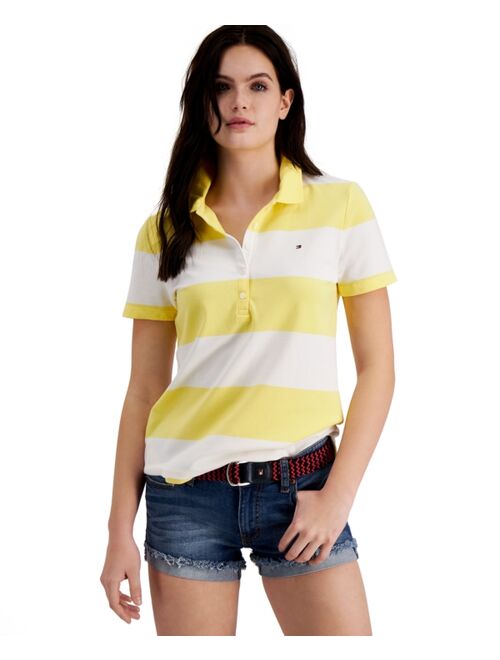 Tommy Hilfiger Tommy Hiifiger Cotton Striped Short Sleeves Polo T-shirt