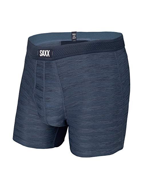 Saxx Men's Underwear - HOT Shot Men’s Boxer Briefs with Built-in Ballpark Pouch Support Underwear