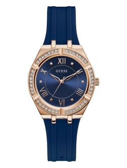 Women's Blue Silicone Strap Watch 36mm
