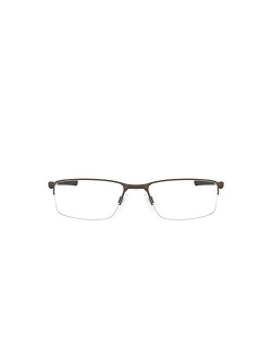 Men's Ox3218 Socket 5.5 Metal Rectangular Prescription Eyeglass Frames