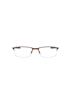 Men's Ox3218 Socket 5.5 Metal Rectangular Prescription Eyeglass Frames