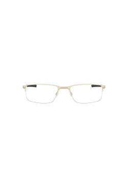 Men's Ox3218 Socket 5.5 Metal Rectangular Prescription Eyeglass Frames