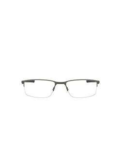 Men's Ox3218 Socket 5.5 Metal Rectangular Prescription Eyeglass Frames