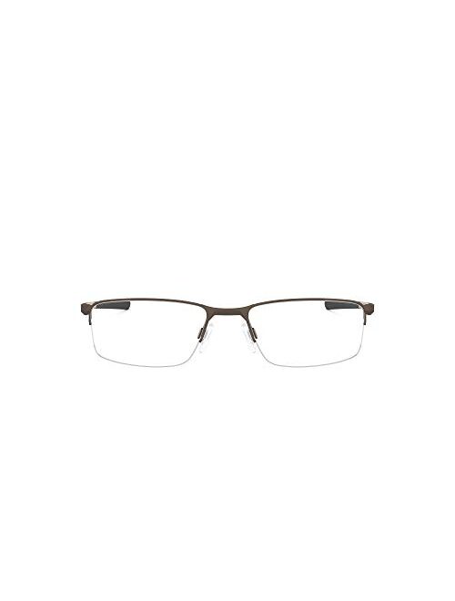 Oakley Men's Ox3218 Socket 5.5 Metal Rectangular Prescription Eyeglass Frames