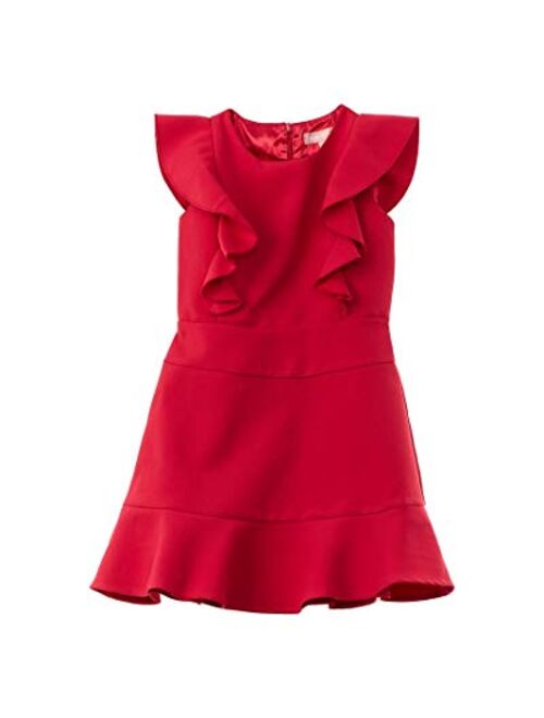 BCBG Girls Girl's Bonded Double Crepe Flounce Dress (Big Kids)