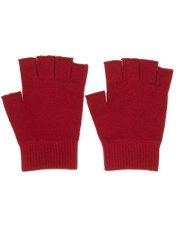 NOVAWO Cashmere Fingerless Gloves Warm Arm Warmers Unisex Typing Gloves