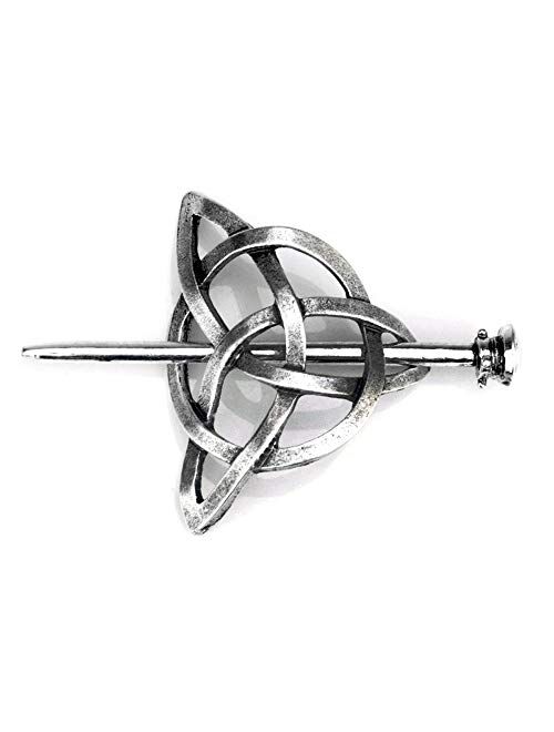 HAQUIL Celtic Jewelry Celtic Knot Triquetra Hairpin Stick Barrette Hair Clips Hair Accessories for Women and Girls