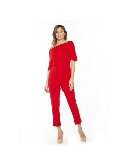 Women's ALEXIA ADMOR Athena Draped Off-Shoulder Jumpsuit