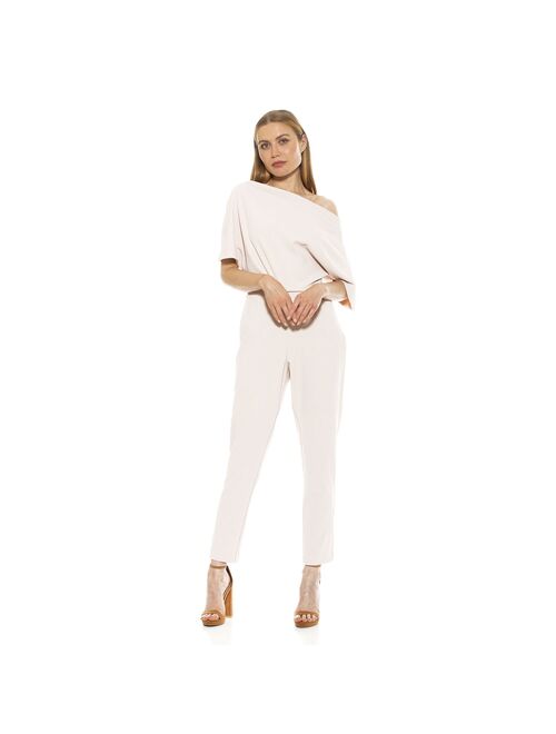 Women's ALEXIA ADMOR Athena Draped Off-Shoulder Jumpsuit