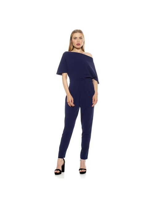 Women's ALEXIA ADMOR Athena Draped Off-Shoulder Jumpsuit