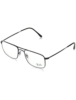 Rx6434 Metal Rectangular Prescription Eyeglass Frames