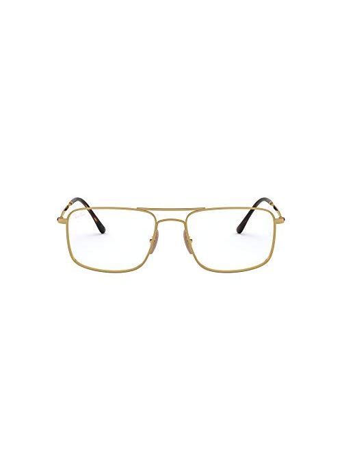 Ray-Ban Rx6434 Metal Rectangular Prescription Eyeglass Frames