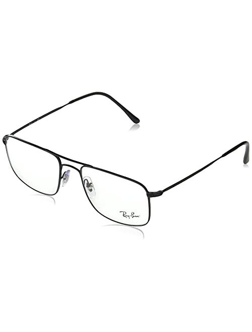 Ray-Ban Rx6434 Metal Rectangular Prescription Eyeglass Frames