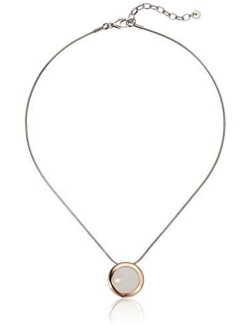 Elin Two-Tone Stainless Steel Pendant Necklace