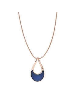 Elin Two-Tone Stainless Steel Pendant Necklace