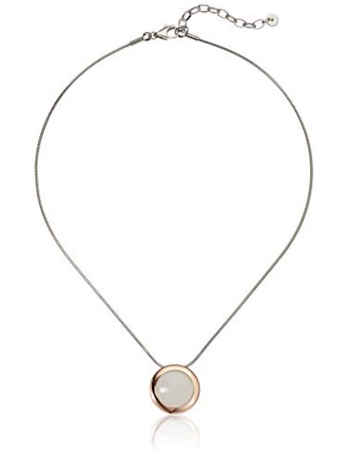 Skagen Elin Two-Tone Stainless Steel Pendant Necklace