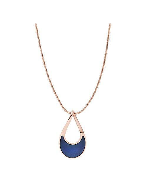 Skagen Elin Two-Tone Stainless Steel Pendant Necklace