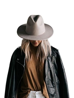 Gigi Pip Wes Flat Brim Fedora for Women