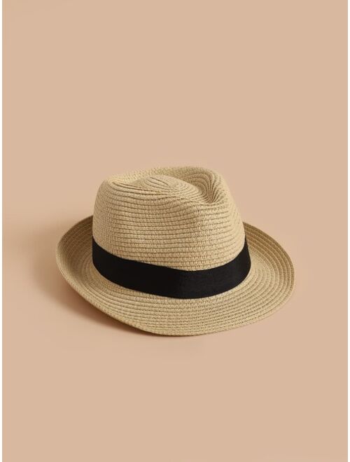 Shein Boys Minimalist Straw Hat