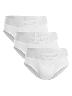 Tommy John Men's Second Skin Briefs - 3 Pack - No Ride-Up Comfortable Breathable Underwear for Men