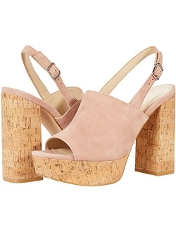 Block Crock Style Heel Open Toe With Side Buckle Closure Sandals