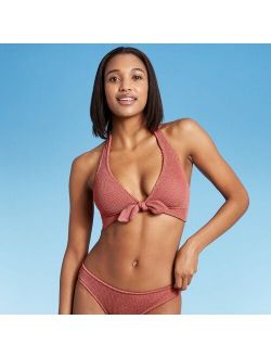 Women's Pucker Textured Bikini Top - Kona Sol™ Mauve