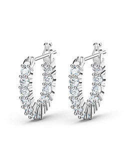 Women's Vittore Earrings Jewelry Collection, Clear Crystals