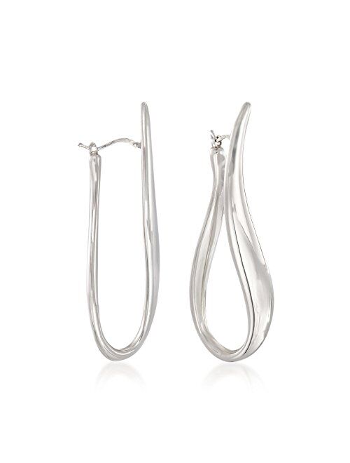 Ross-Simons Italian Sterling Silver U-Shaped Hoop Earrings