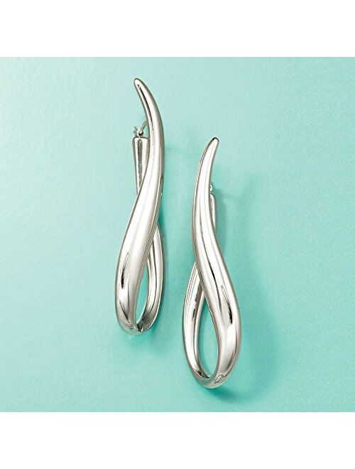 Ross-Simons Italian Sterling Silver U-Shaped Hoop Earrings