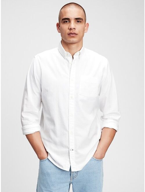 GAP Oxford Long Sleeve Button Down Standard Fit Shirt