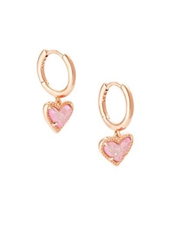 Ari Heart Huggie Earrings