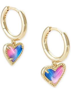 Ari Heart Huggie Earrings