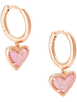 Ari Heart Huggie Earrings