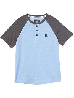 Kids Marled Raglan Short Sleeve T-Shirt (Big Kids)